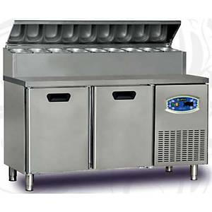 Dampak Pizza Haz�rl�k Buzdolab�, 2 Kap�l�