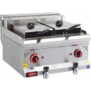 Elektrikli Frit�z �iftli - Karacasan 600 Serisi Ekonomik Frit�z - 9 + 9 Litre / SFE-660