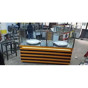 Tantuni tezgah� - mobilyal�, 2 adet tantuni tepsisi