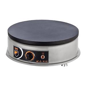 Silver Krep Makinesi 40 cm Elektrikli Inox Yuvarlak