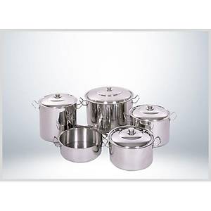 Y�r�k Silindirik Tencere, Kapakl�, 30 x 28 cm, 20 Litre