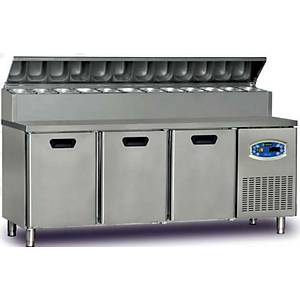 Dampak Pizza Haz�rl�k Buzdolab�, 3 Kap�l�