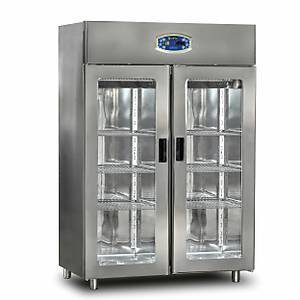 Dampak �ift Kap�l� Dik Tip Buz Dolab�, Cam Kap�