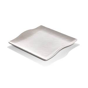 Mat Beyaz Kare Sunum Tepsi, Pastane Sunum Tepsisi 25*25cm