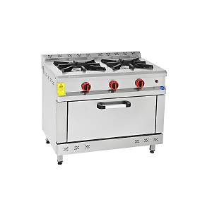 Himaksan 2 ocakl� 1 f�r�nl� kuzine, gazmer onayl� gazl� lpgli ce belgeli