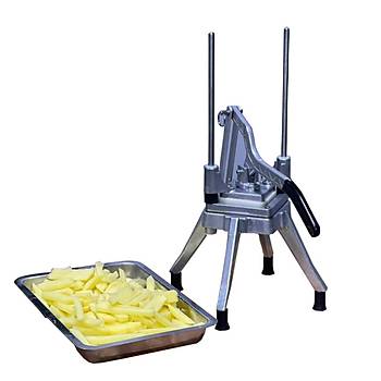 Mega Dikey Patates Dilimleme Makinesi - Manuel