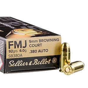 380 Auto Sellier&Bellot - 92 Grain/FMJ