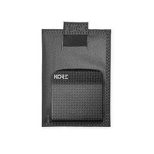 KORE �nce Taktikal C�zdan + Carbon Fiber Para Klipsi, Gri
