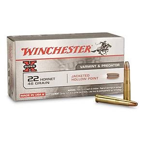 22 Hornet Winchester - 46 Grain/JHP