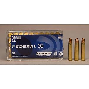 22 WMR (Winchester Magnum Rimfire) Federal - FMJ 40 gr.