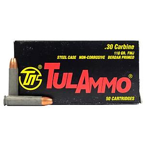30 Carbine (M1) Tula - 110 Grain/FMJ