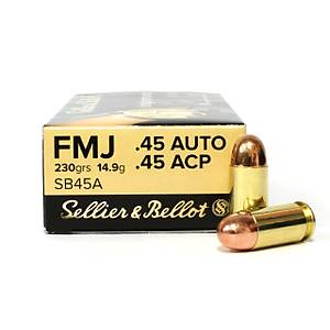 45 ACP Sellier&Bellot - 230 Grain/FMJ