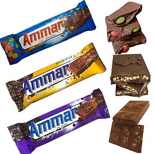 Ammar Draje �ekerli Bisk�vi Par�ac�kl� Prin� Patlakl� 3 l� Paket  �ikolata Seti 24 X 3 