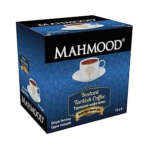 Mahmood Coffee Orta �ekerli Tek ��imlik T�rk Kahvesi 12'li 8 Gr
