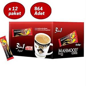 Mahmood Coffee 3�1 Arada 10 gr 72 Adet 12 Paket ikramlik  Haz�r Kahve