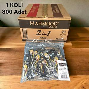 Mahmood Coffee 2si1 Arada 6 gr x 800 Adet Otob�s ikraml�k Haz�r kahve 1 Koli