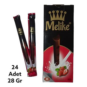 Melike Dolgulu ilek Aromal ikolata 24 Adet 28 Gr