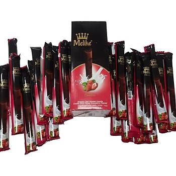 Melike Dolgulu ilek Aromal ikolata 24 Adet 28 Gr