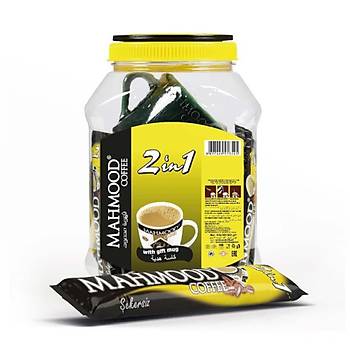 Mahmood Coffee 2'si 1 Arada 36 x 10 gr Hazr Kahve Kavanozlu Bardak Hediyeli 1 Koli