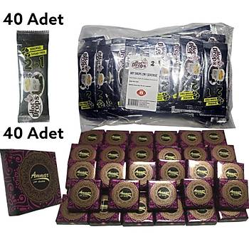 Hot Drops 2si 1 Arada stl ikramlk Kahve 5 gr 40 Adet Ve Kahve Yan Fndk Aromal ikolata 40 Adet