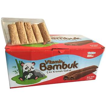 Bambuk ��t�r Kremal� Gofret 30 Gr x 24 Adet