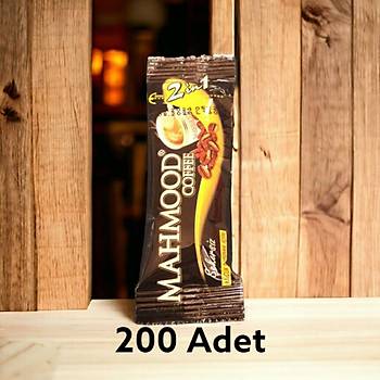 Mahmood Coffee 2si1 Arada 6 gr x 200 Adet Otobs ikramlk Hazr kahve