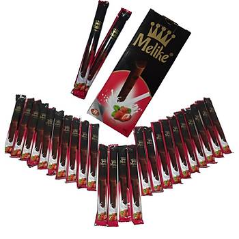 Melike Dolgulu ilek Aromal ikolata 24 Adet 28 Gr