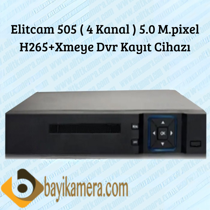 BYCAM  505 -Xmeye- 4 Kanal 5.0 M.Pixel Ahd Kayıt Cihazı