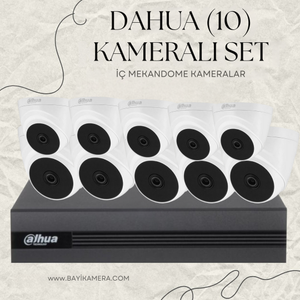 DAHUA 10 Kameral� Dome Full Paket G�venlik Seti Sistemi
