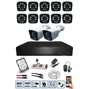Bycam Ahd 12 Kameral� 1080p G�venlik Seti