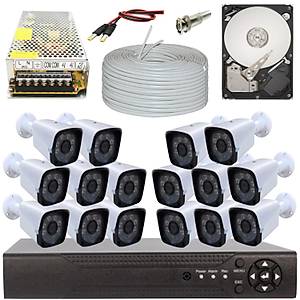 BYCAM Eco 5.0 Megapixel Lensli ( 16 ) Kameral� Full Paket G�venlik Sistemi