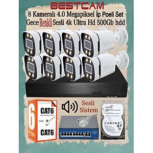 BYCAM Nvr Poe Kit  ( �P ) 8  Kameral� Haz�r Tak �al��t�r Set