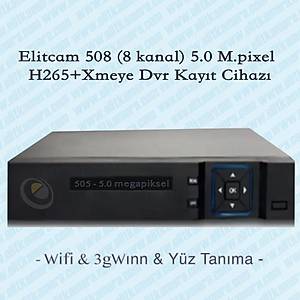 Elit Pro-Hd 508  5.0 M.Pixel 8 Kanal ( 4K ) Ahd Kay�t Cihaz�
