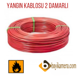 Yang�n Alarm Kablosu 2 Damarl� ( 100 metre )