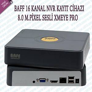 Baff 8016 8.0 M.pixel 16 Kanal Nvr Kay�t Cihaz� H265+ xmeye