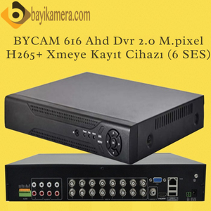 BYCAM - 616  16 Kanal 6 Sesli Ahd Kay�t Cihaz� Xmeye 4K Pro seri