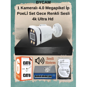 BYCAM Nvr Poe Kit  ( �P ) 1  Kameral� Haz�r Tak �al��t�r Set