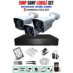 Bycam Ahd 3 Kameral� 1080p G�venlik Seti