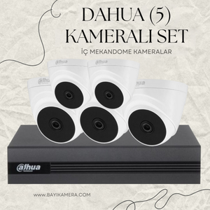 DAHUA  5 Kameral� Dome Full Paket G�venlik Seti Sistemi