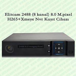BYCAM 2488 8.0 M.pixel 8 Kanal Nvr Kay�t Cihaz� H265+ xmeye