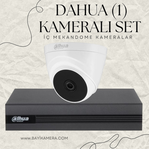 DAHUA  1 Kameral� Dome Full Paket G�venlik Seti Sistemi