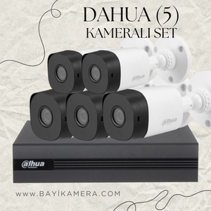 DAHUA  5 Kameral� Full Paket G�venlik Seti Sistemi