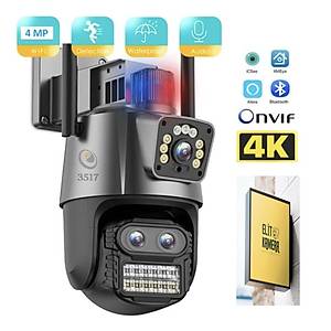 BYCAM 3517 WiFi 360� D�nebilen ( 3 Kameral� Wifi � P Kamera ) 5Mp Sony Lens 1080P Full Hd