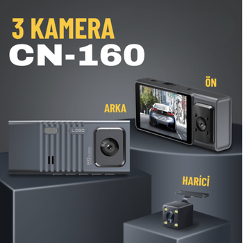 BYCAM - CN160 3 Kameral� 2.0 Megapixel Ara� kameras� ( Sesli )