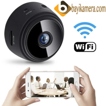 A9 Mini WiFi Kamera, 1080P Full HD Kablosuz Ev G�venlik Kameras�, Mobil �zleme ve Gece G�r��l� K���k �� Mekan Video Kaydedici