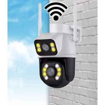 Elit 8 Megapixel Ultra HD ift Kameral D cephe Alarml Kablosuz Gvenlik Kamera Sistemi