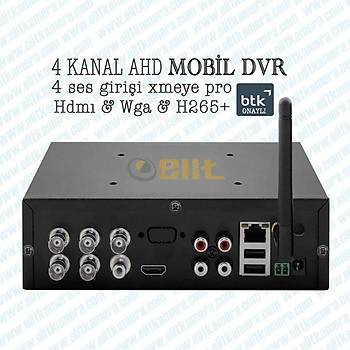 Elit 1207 4 Kanal Ahd Mobil Xmeye Dvr ( SM KARTLI )
