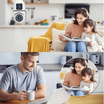 BYCAM 3606  �ift Kameral� 360 Derece Wifi Amp�l Kameras� 1080p Full Hd