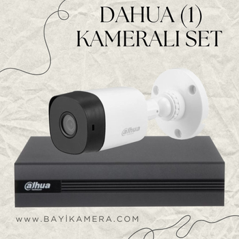 DAHUA  1 Kameral� Full Paket G�venlik Seti Sistemi