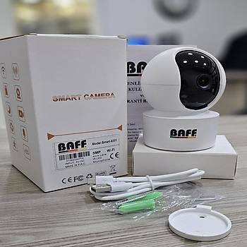 BAFF GERMANY  ORTAM WF BEBEK ZLEME KAMERASI 3 MP SESL 360 DERECE